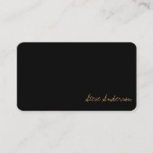 Moderne goudhandtekening visitekaartje (Voorkant)