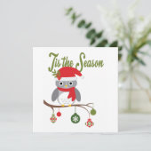 moderne goudhauil voor kerst feestdagenkaart (Staand voorkant)