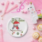 moderne goudhauil voor kerst papieren bordje (Feest)