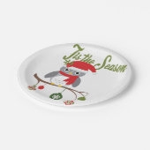 moderne goudhauil voor kerst papieren bordje (Gekanteld)