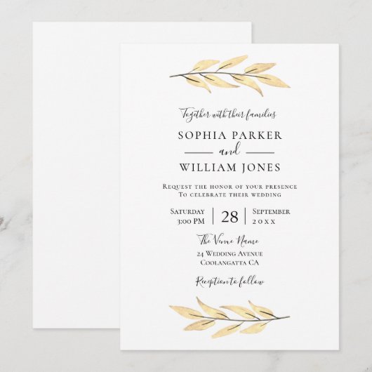 Moderne goudhondenweddenschap kaart (Voorkant / Achterkant)