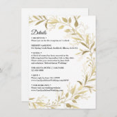 Moderne goudhondenweddenschap met gouden rillingen kaart (Voorkant / Achterkant)