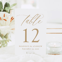 Moderne goudkalligrafie kaart