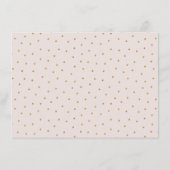 Moderne goudkalligrafietoestellen voor rozen informatiekaartje (Achterkant)