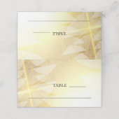 Moderne goudkerststerren Pine Trees Holiday Plaatskaartje (Buitenkant ongevouwen)