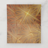 Moderne goudkerststerren Pine Trees Holiday Plaatskaartje (Binnenkant ongevouwen)