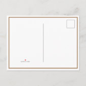 Moderne goudlegante eenvoudige bruiloft bespaart d aankondigingskaart (Achterkant)