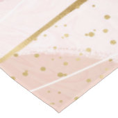 Moderne goudlijnen en cirkels Minimale roze vormge Tafelkleed (Gekanteld)