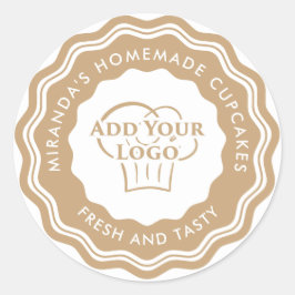 Moderne goudmakerij met Logo Ronde Sticker