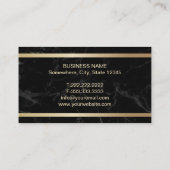 Moderne goudmakreel voor onroerend goed Realtor Bl Visitekaartje (Achterkant)