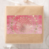 Moderne goudmandala etiket (Insitu)