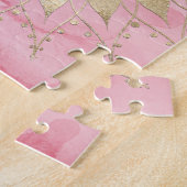 Moderne goudmandala legpuzzel (Zijkant)