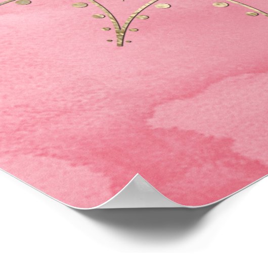 Moderne goudmandala poster (Hoek)