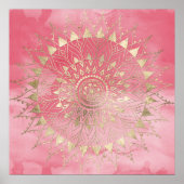 Moderne goudmandala poster (Voorkant)