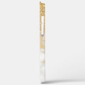 Moderne goudmarmer Case-Mate iPhone case (Achterkant / Links)