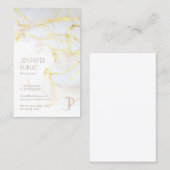 Moderne goudmarmer Luxury Professional Visitekaartje (Voorkant / Achterkant)