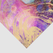 Moderne goudmarmer op pastel waterverf nebula tissuepapier (Detail)