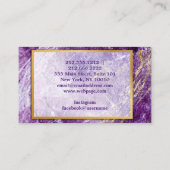 Moderne goudmarmer Visitekaartje (Achterkant)