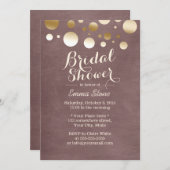 Moderne goudolie Confetti Stippen Vrijgezellenfees Kaart (Voorkant / Achterkant)