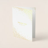 Moderne goudolie Confetti Stippen Weddenschap Hart Folie Kaarten (Voorkant)