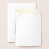 Moderne goudolie Confetti Stippen Weddenschap Hart Folie Kaarten (Met envelop)