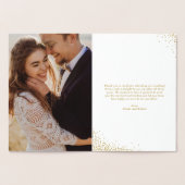 Moderne goudolie Confetti Stippen Weddenschap Hart Folie Kaarten (Binnen)