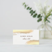 Moderne goudolieramp, wit visitekaartje (Staand voorkant)