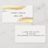 Moderne goudolieramp, wit visitekaartje (Voorkant / Achterkant)