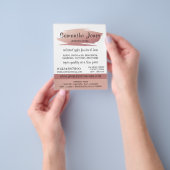 Moderne goudolievlek in de Roos, juwelenwinkel Flyer (Hand)