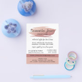 Moderne goudolievlek in de Roos, juwelenwinkel Flyer (Enkel)