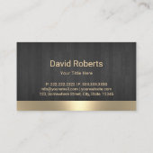 Moderne goudpaarden Logo peulhout Visitekaartje (Achterkant)