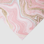 Moderne goudpastelroze koraalvormig patroon tissuepapier (Detail)