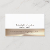 Moderne goudpenseel met goudpenseel Loyalty-Kaart Klantenkaartje (Achterkant)