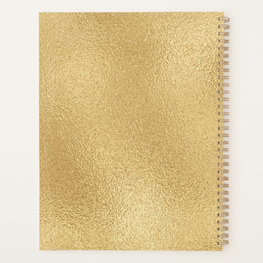 Moderne goudpenseel omlijst planner (Achterkant)