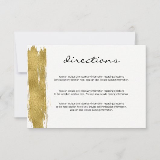 Moderne goudpenseelrichting Kaart behuizing (Voorkant)