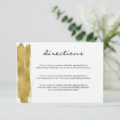 Moderne goudpenseelrichting Kaart behuizing (Staand voorkant)