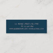 Moderne goudpenseelstreek, eenvoudig Roos Mini Visitekaartje (Achterkant)