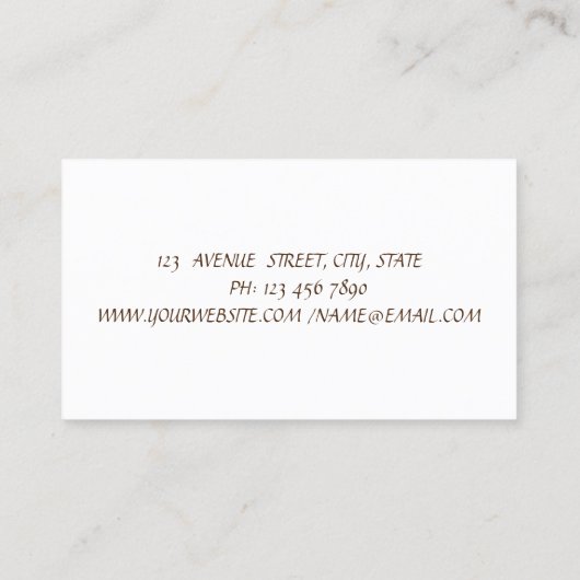 Moderne goudpenseelstreek, lipstick, make-up visitekaartje (Achterkant)