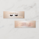 Moderne goudpenseelstreek van het Roos, Faux-as Mini Visitekaartje (Voorkant / Achterkant)