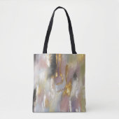 Moderne goudroze Abstracte kunst Tote Bag (Voorkant)