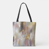 Moderne goudroze Abstracte kunst Tote Bag (Achterkant)