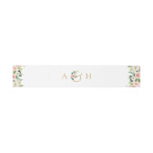 Moderne goudroze bruine bruidsroze bruiloft uitnodigingen wikkel (Vlak)