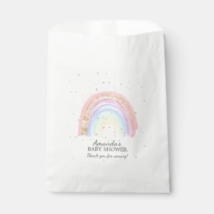 Moderne goudroze regenboogzakken voor Baby showers Bedankzakje