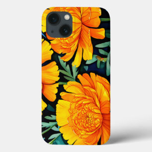 Moderne goudsbloem Waterverf Case-Mate iPhone Case