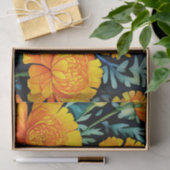 Moderne goudsbloem Waterverf Tissuepapier (Geschenk)
