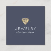 Moderne goudsieraden vierkante visitekaartje (Voorkant)