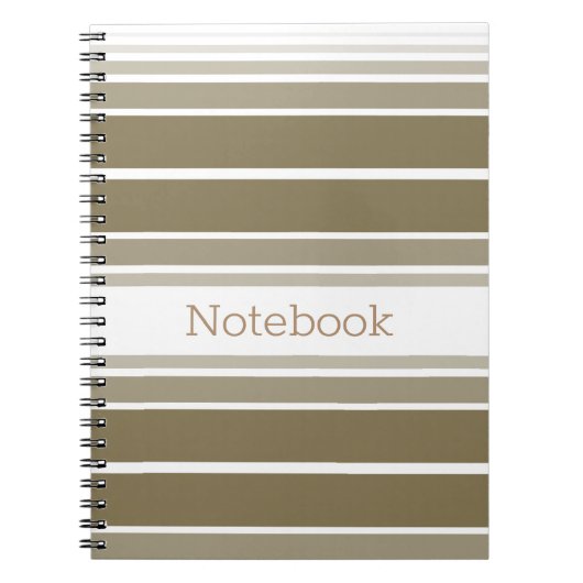 Moderne goudstreep notitieboek (Voorkant)