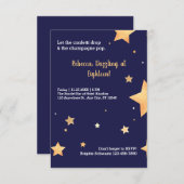 Moderne goudverjaardag kaart (Voorkant / Achterkant)