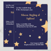 Moderne goudverjaardag kaart (Voorkant / Achterkant)