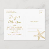 Moderne goudvis Bespaar de datum Briefkaart (Achterkant)